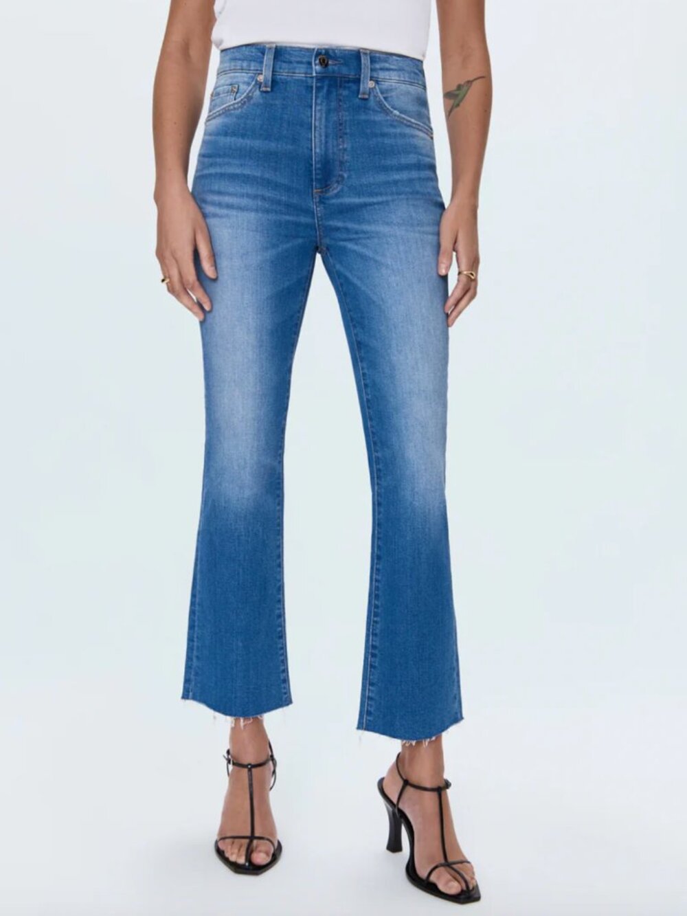 pistola Lennon Jean Light Wash Wide-Leg